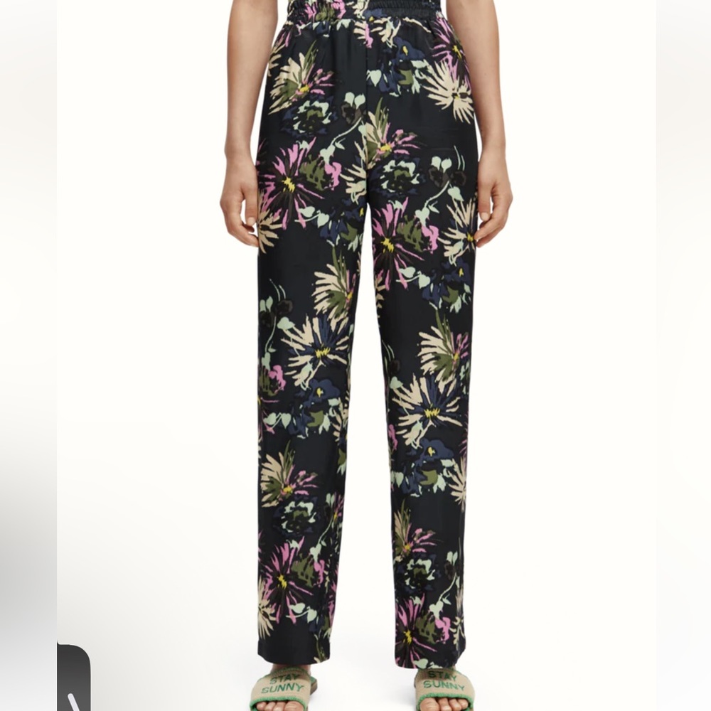 The Gia mid-rise wide-leg printed XS 32 stretch waist - Picture 2 of 16